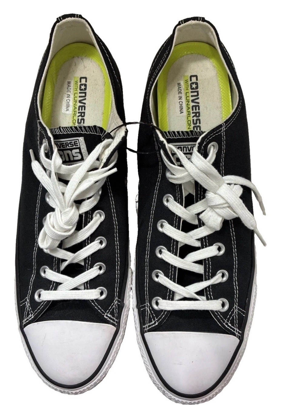 CONS Converse Low Top Skate Boarding Shoes Canvass Black 144578C Men's Sz 13 EUC - Picture 1 of 14